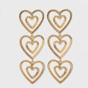 Sugarfix by Baublebar Heart Earrings 3 for $15